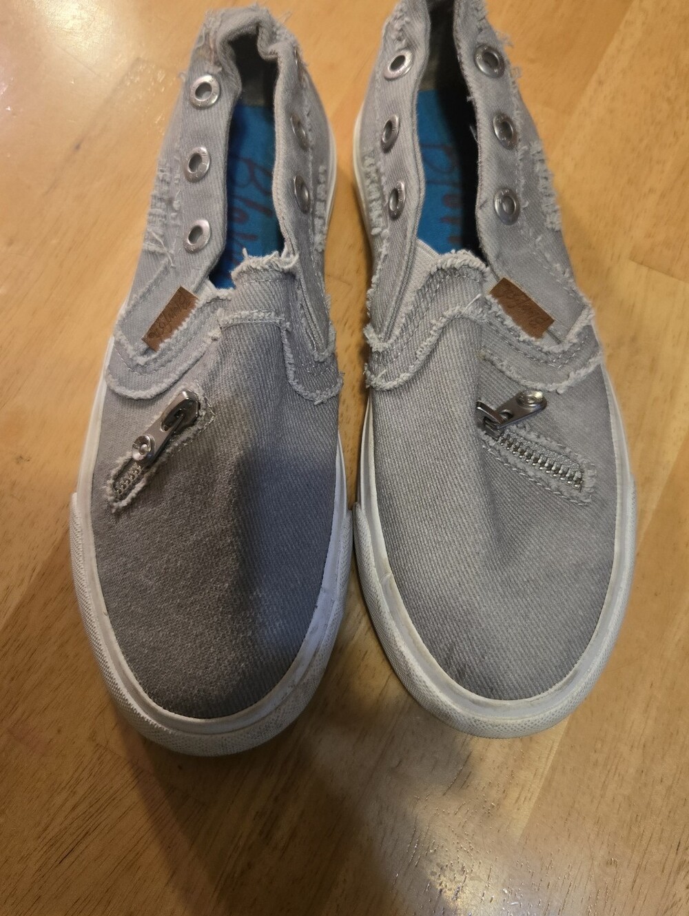 Blowfish Slip-On Canvas Sneakers in Light Gray